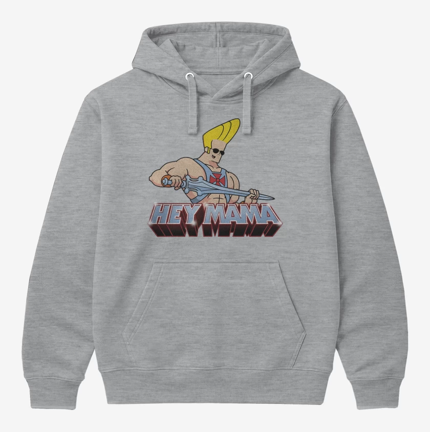 Polerón Canguro Gris Melange de Johnny bravo 2