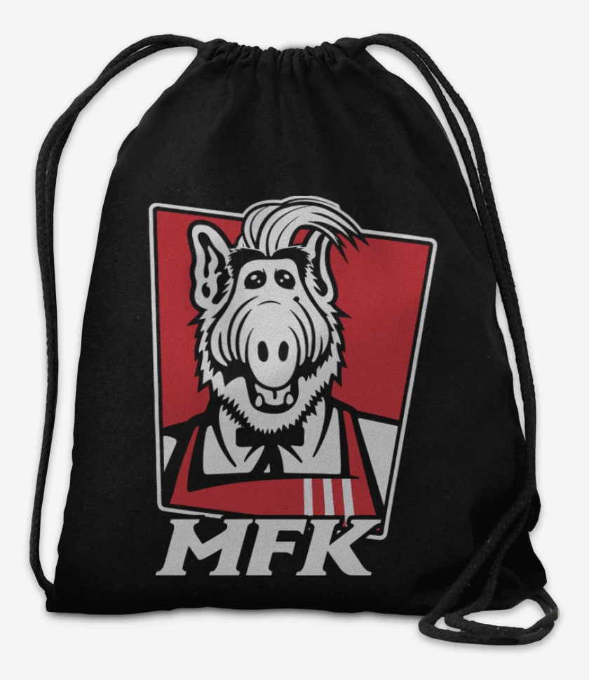 Mochila Negro de melmac fried kitten