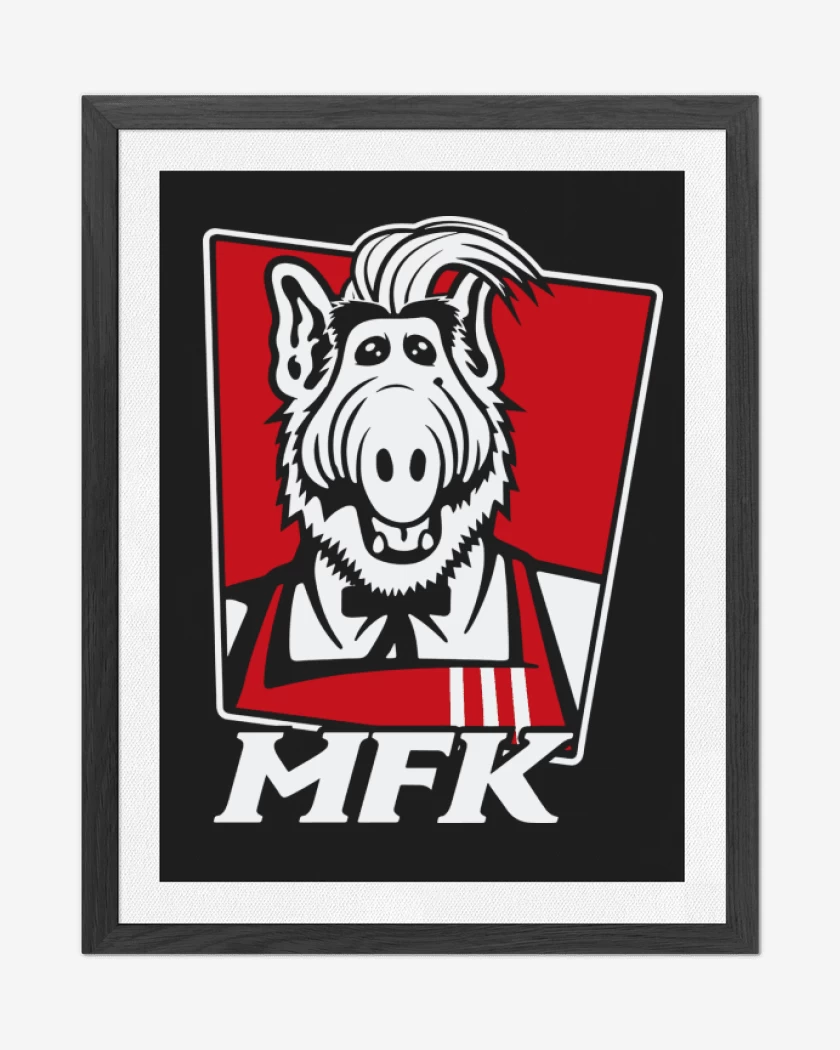 Cuadro decorativo Negro de melmac fried kitten