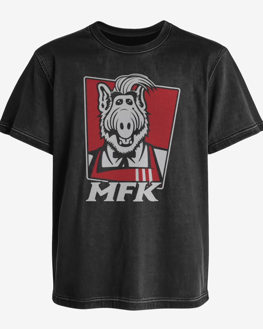 Polera desgastada melmac fried kitten