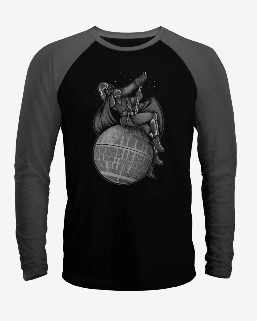 Polera Raglan Negro / Negro Heather de Vader cyrus