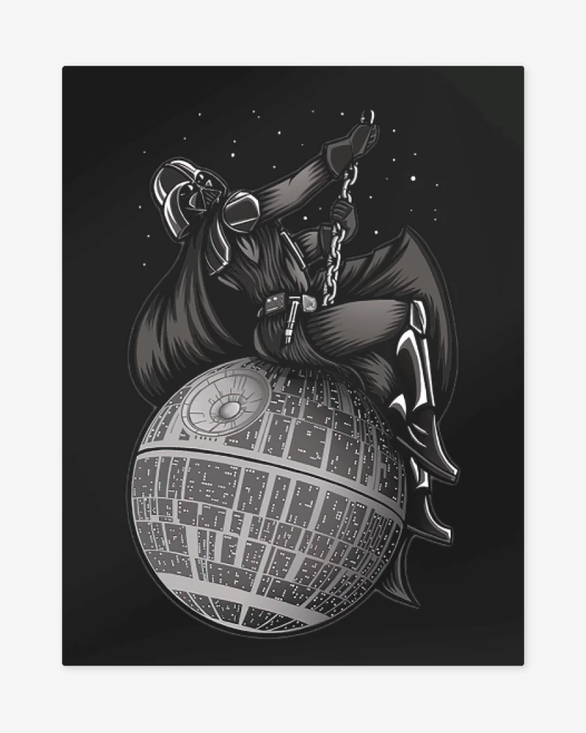 Print metalico Negro de Vader cyrus
