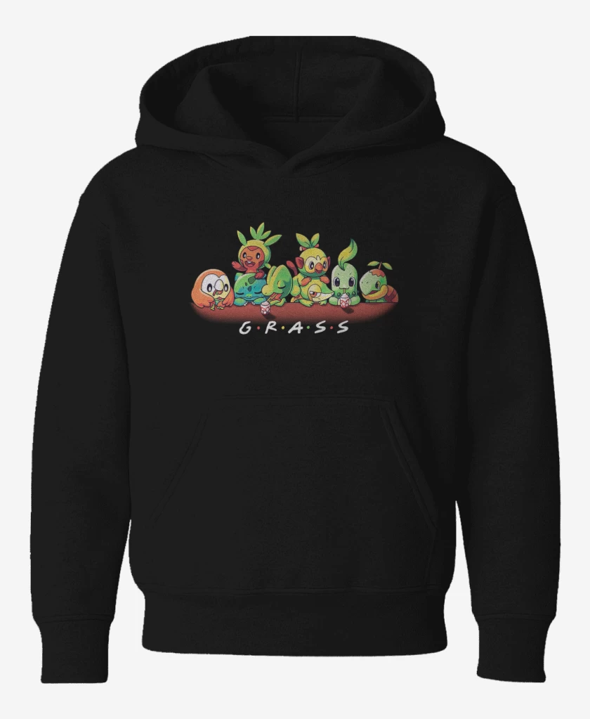 Poleron de niño Negro de Tipo hierba