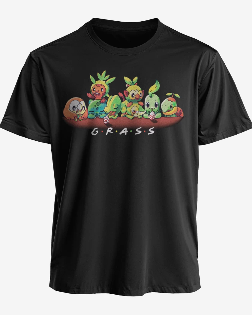 Polera premium Negro de Tipo hierba