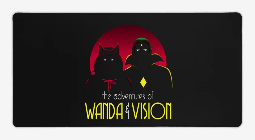 Mouse pad Gamer Negro de The adventures of Wanda y Vision