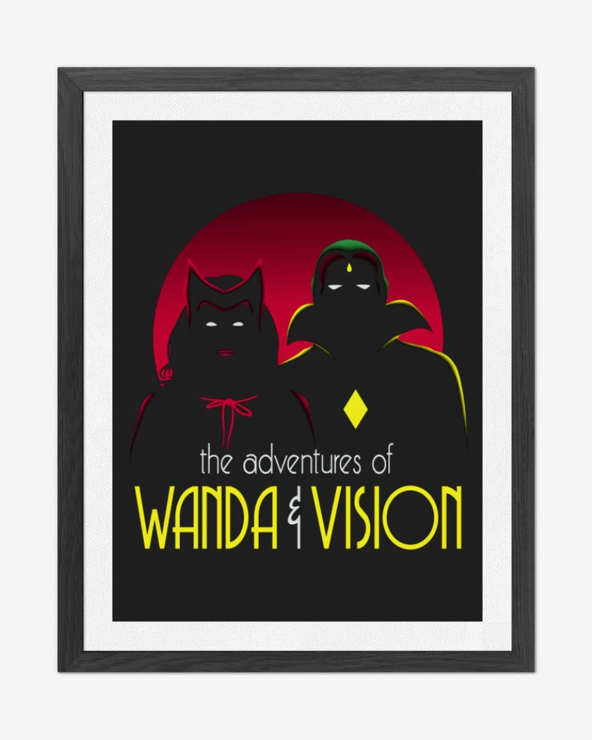 Cuadro decorativo Negro de The adventures of Wanda y Vision