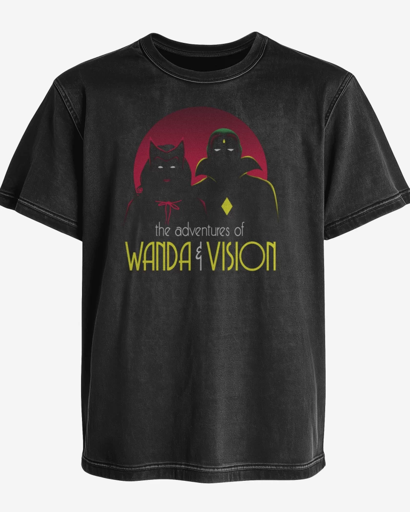 Polera desgastada Negro de The adventures of Wanda y Vision