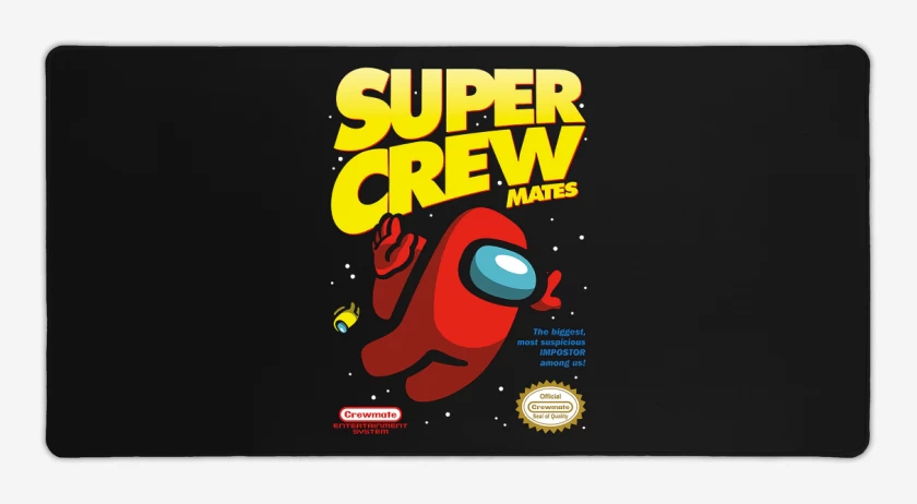 Mouse pad Gamer Negro de Among us 4