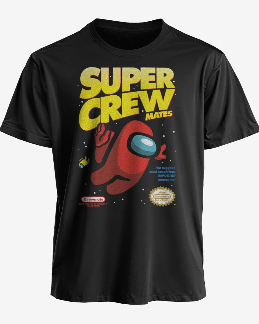 Polera premium Negro de Among us 4