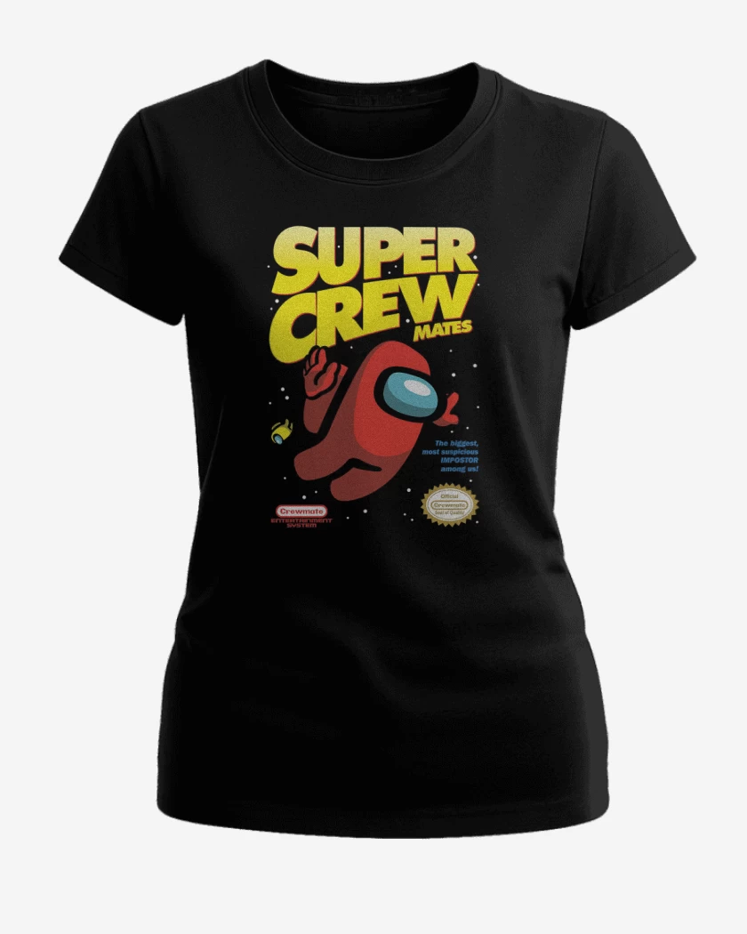 Polera de Mujer Negro de Among us 4