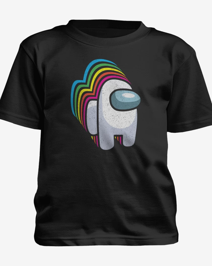 Polera de niño Negro de Among us 5