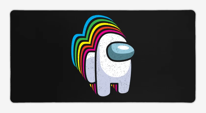 Mouse pad Gamer Negro de Among us 5