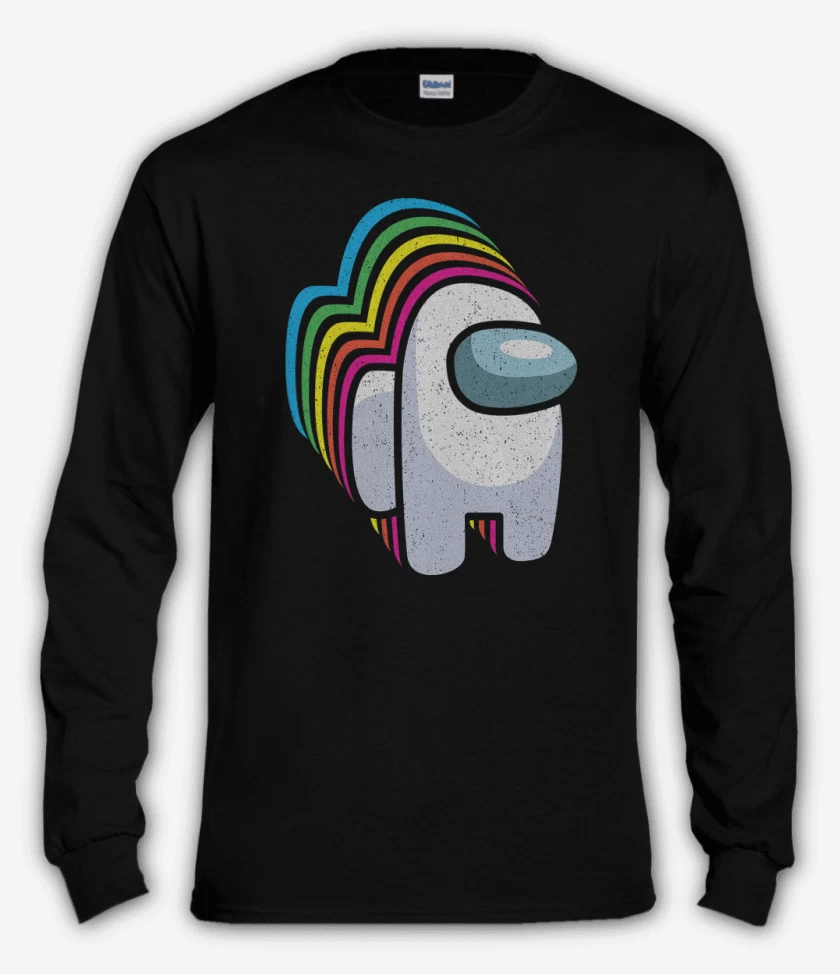 Polera manga larga Negro de Among us 5