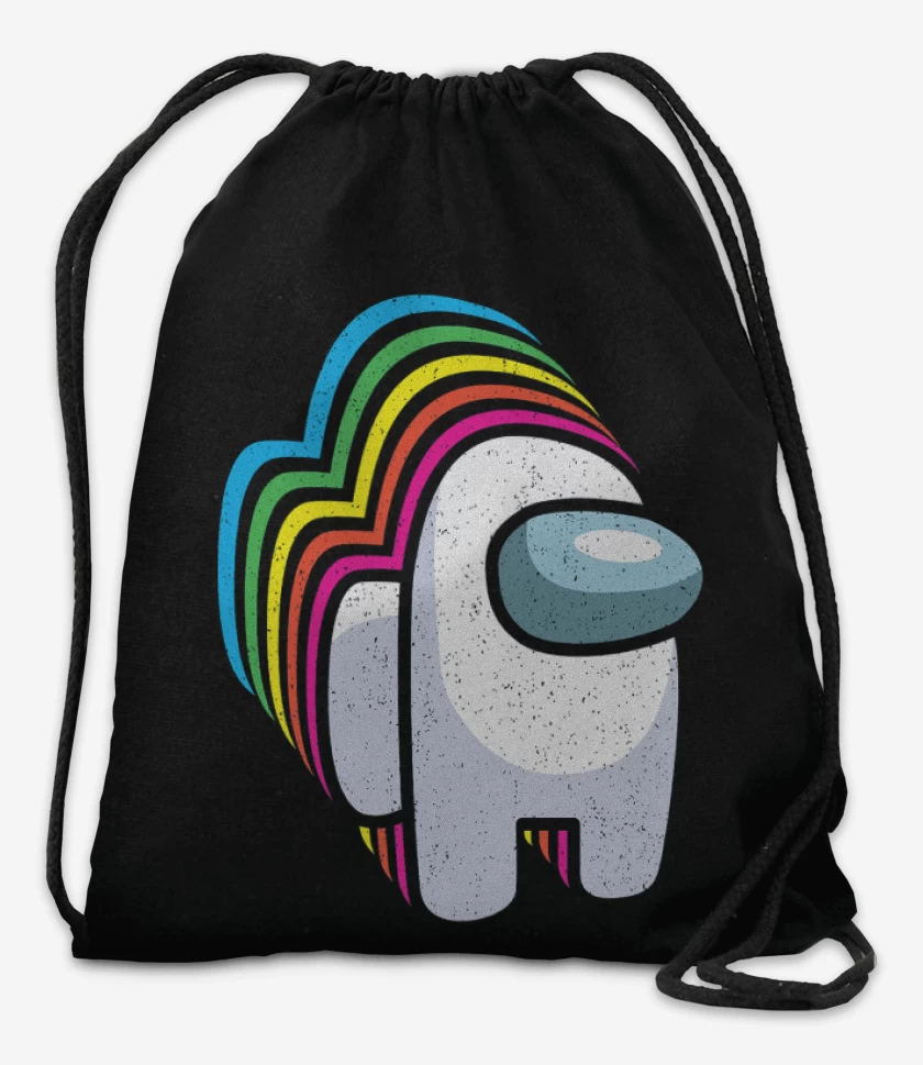 Mochila Negro de Among us 5