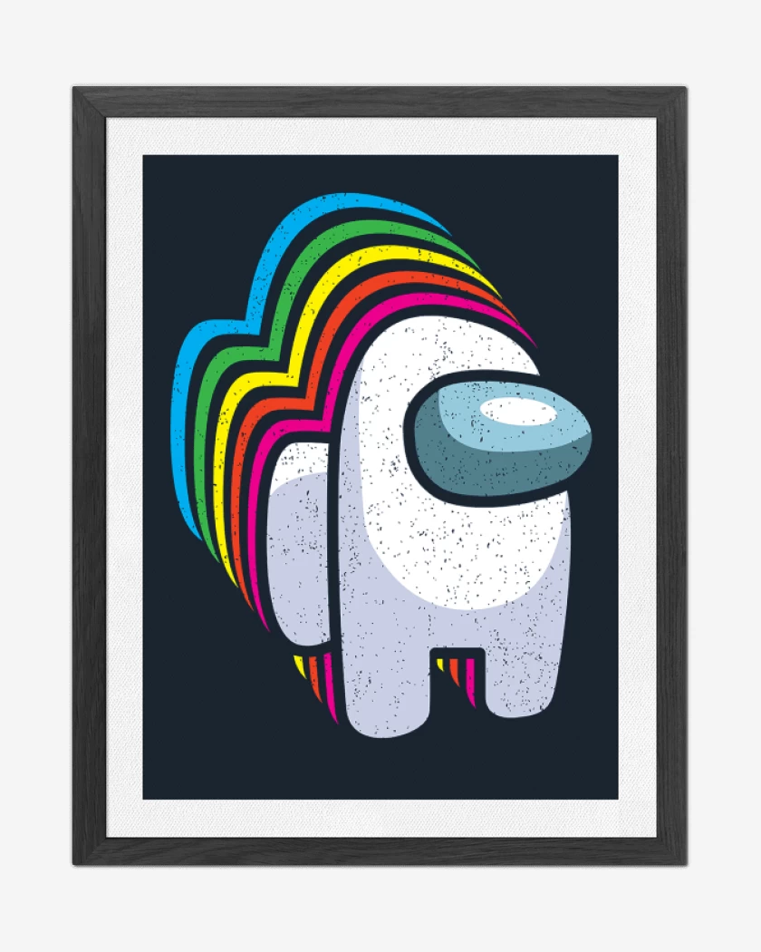Cuadro decorativo Azul Marino de Among us 5