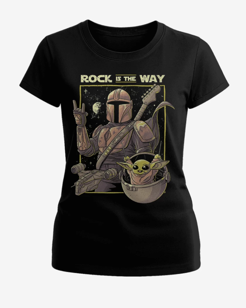 Polera de Mujer Negro de Mandalorian