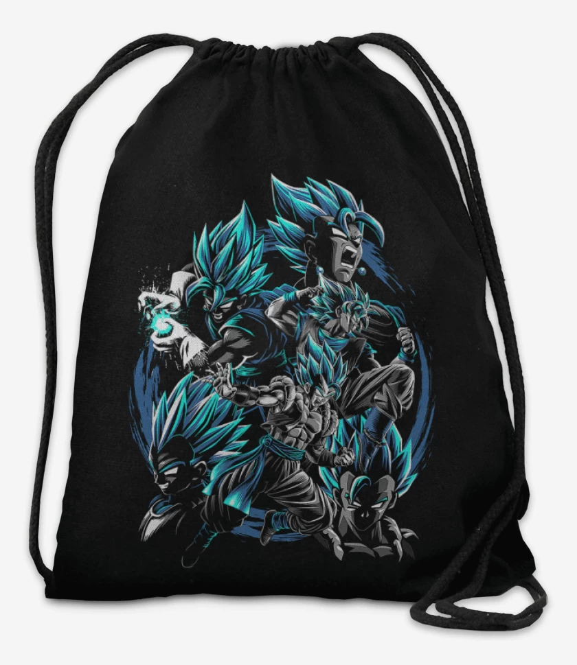 Mochila Negro de Vegitos