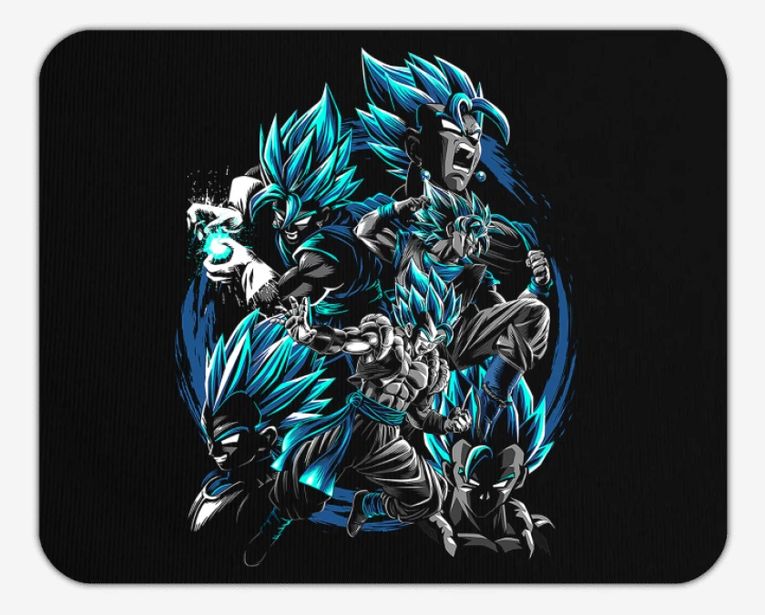 Mousepad Negro de Vegitos
