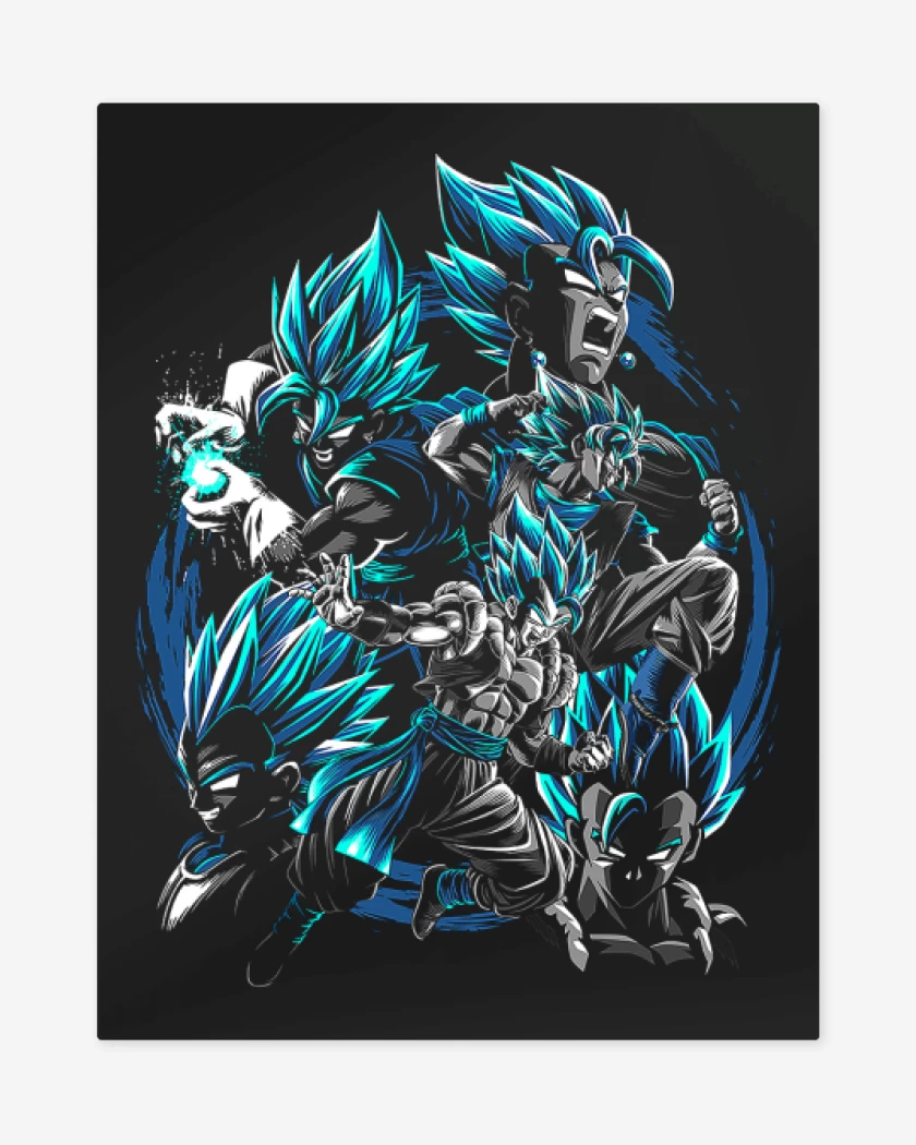 Print metalico Negro de Vegitos
