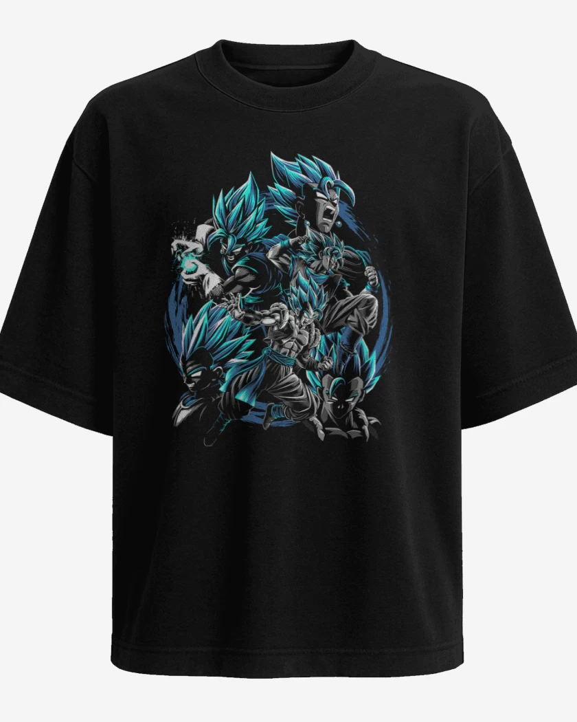 Polera Oversize Negro de Vegitos