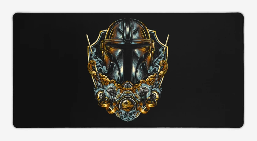 Mouse pad Gamer Negro de Mando