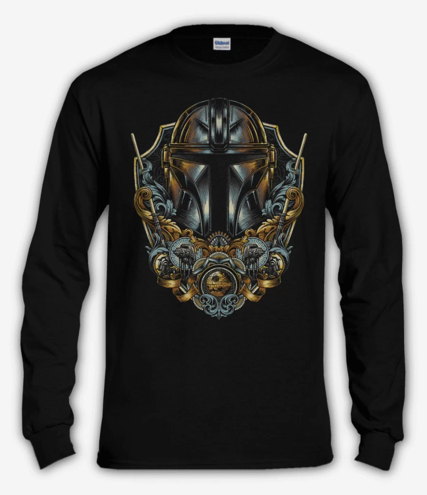 Polera manga larga Negro de Mando