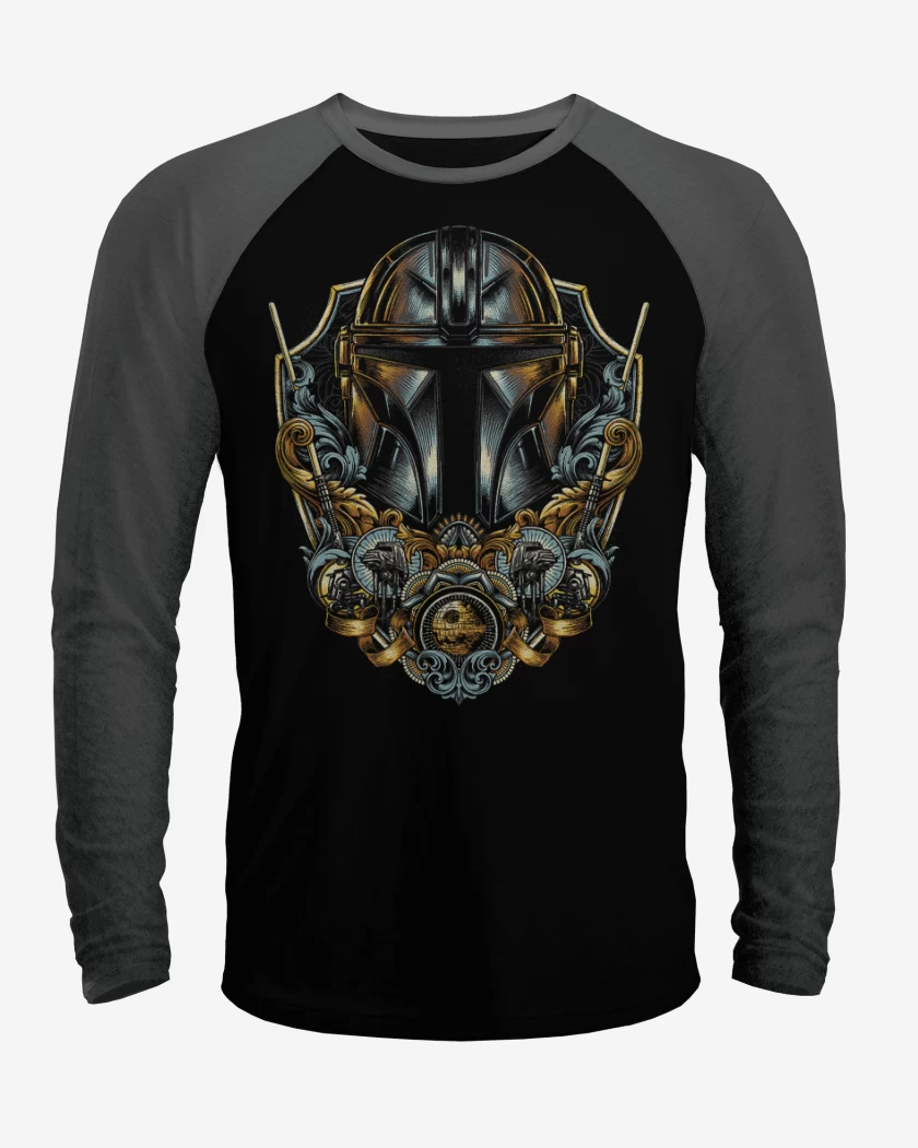 Polera Raglan Negro / Negro Heather de Mando