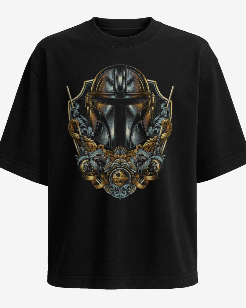 Polera Oversize Negro de Mando