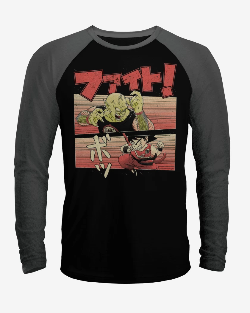 Polera Raglan Goku vs Piccolo