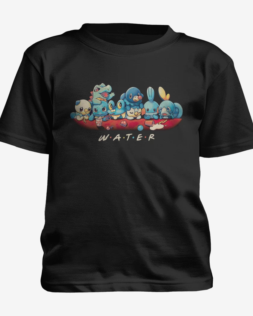 Polera de niño Negro de Tipos Agua