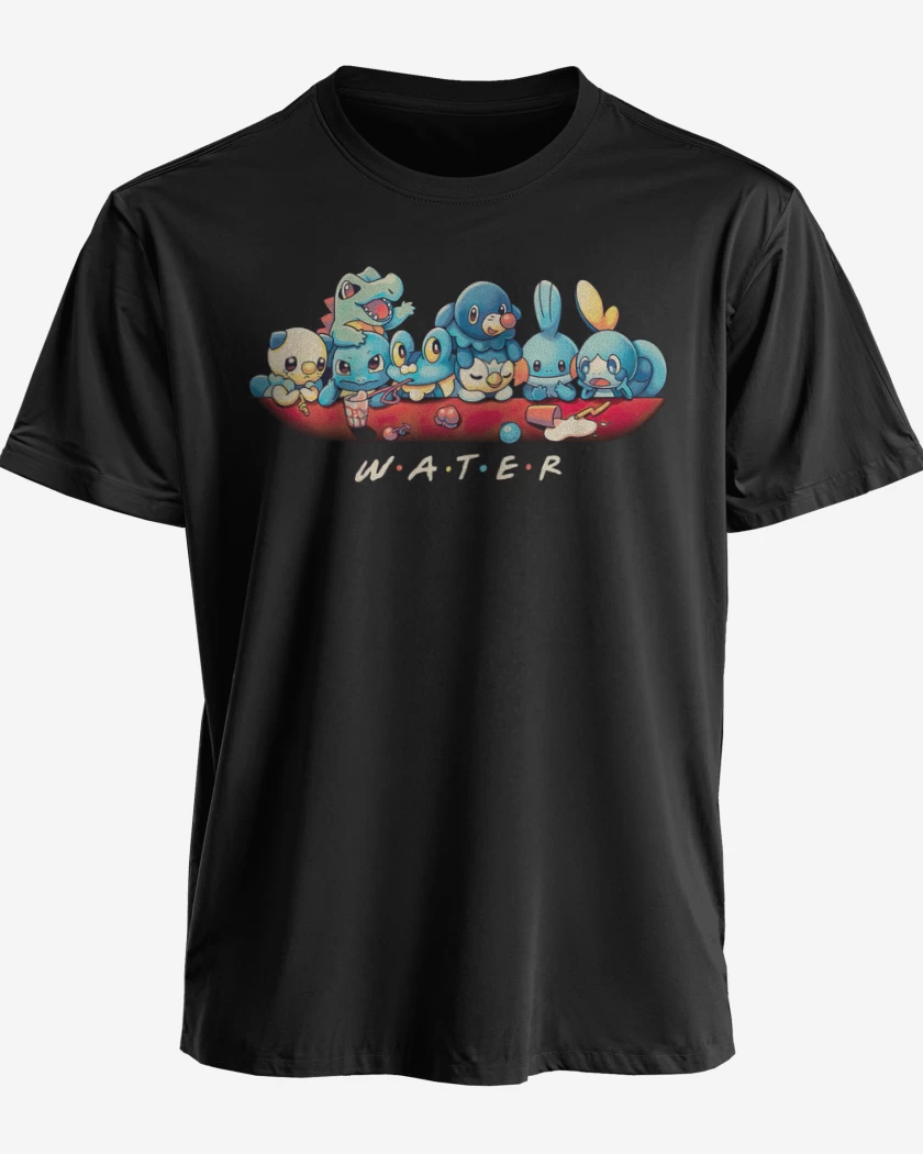 Polera premium Negro de Tipos Agua
