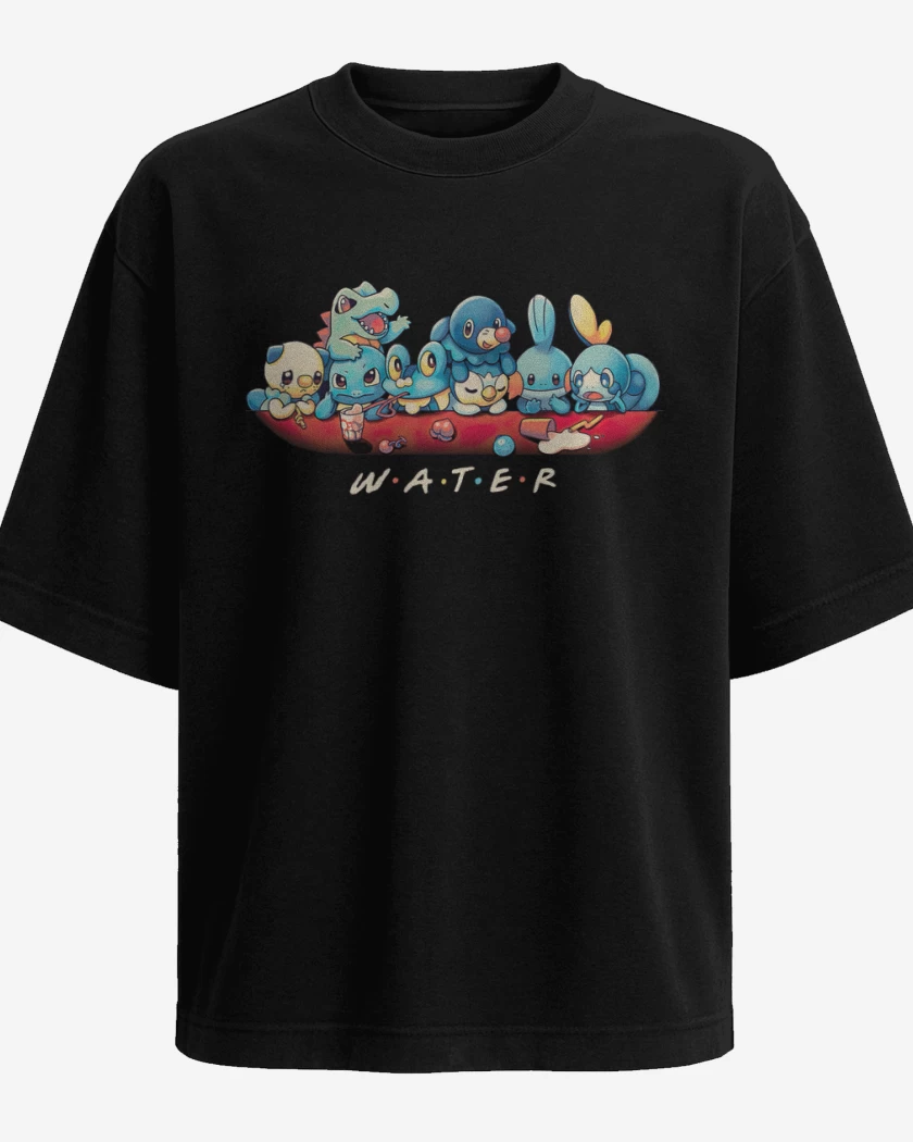 Polera Oversize Tipos Agua