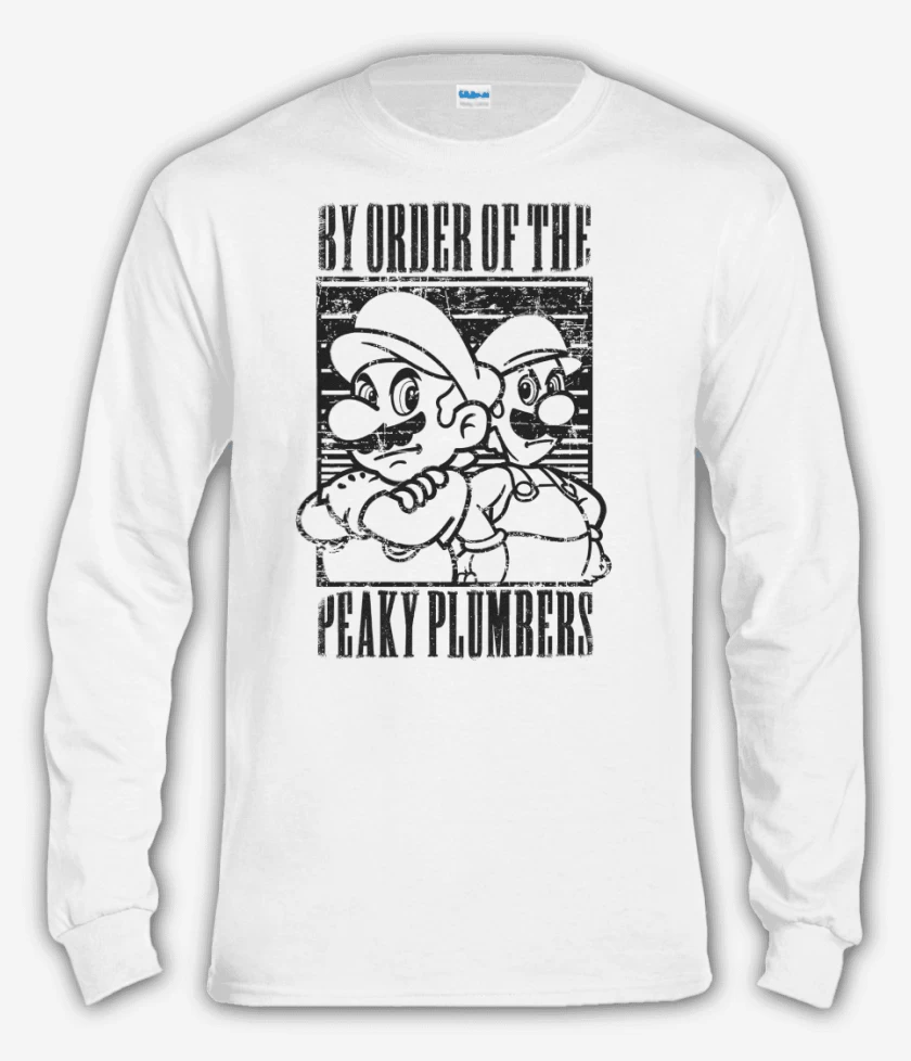 Polera manga larga Blanco de Brothers blinder