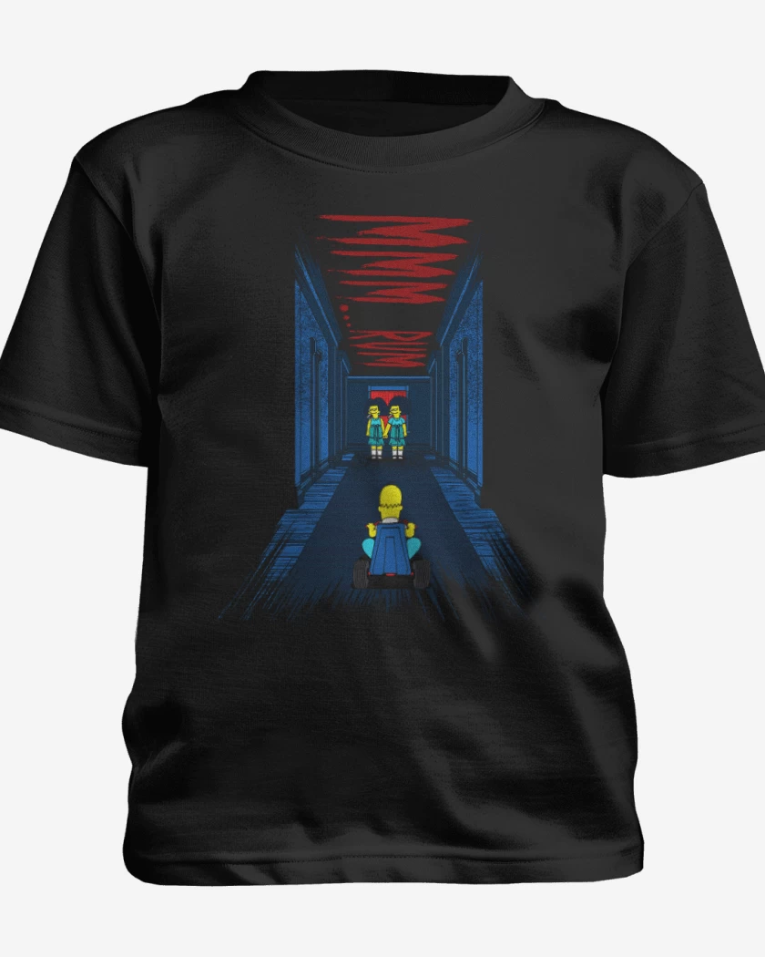 Polera de niño Negro de El resplandor de homero