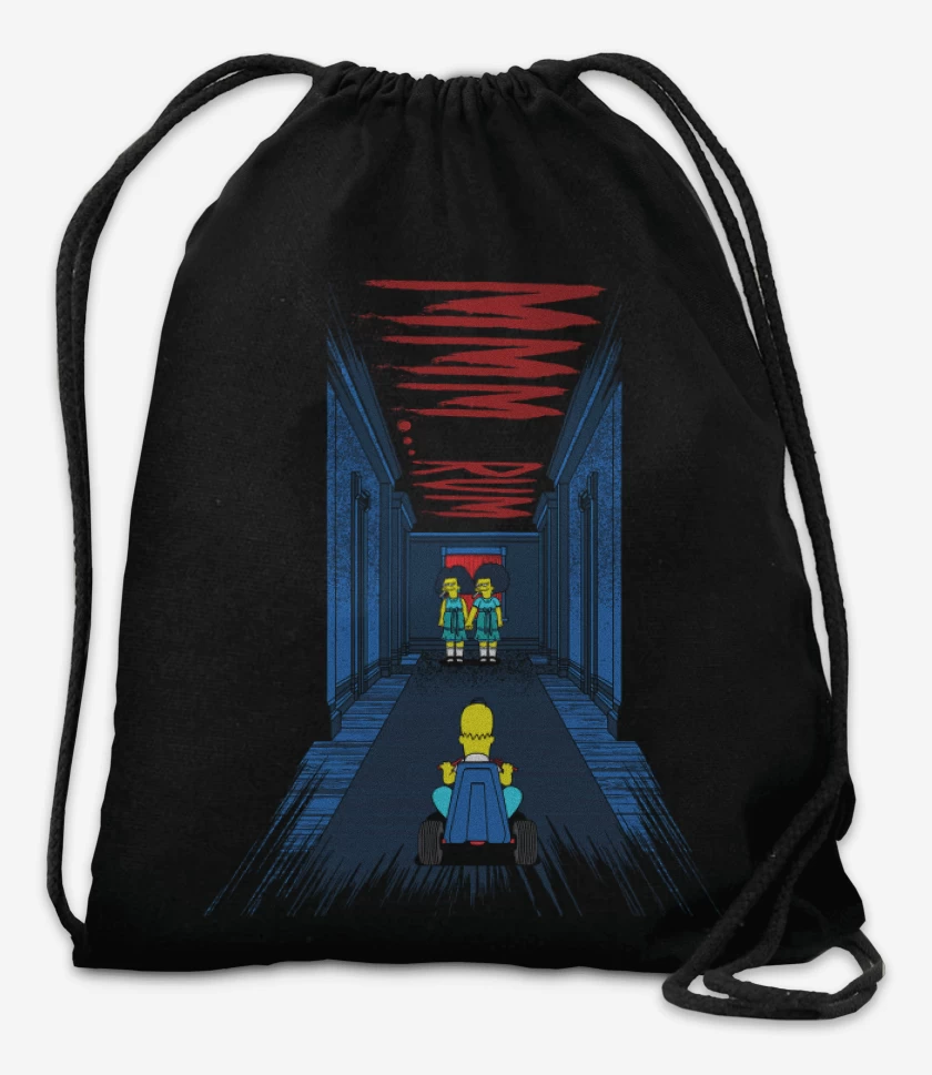 Mochila Negro de El resplandor de homero