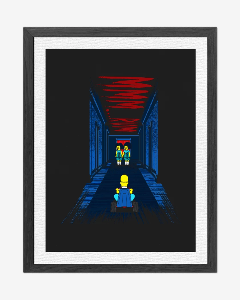 Cuadro decorativo Negro de El resplandor de homero