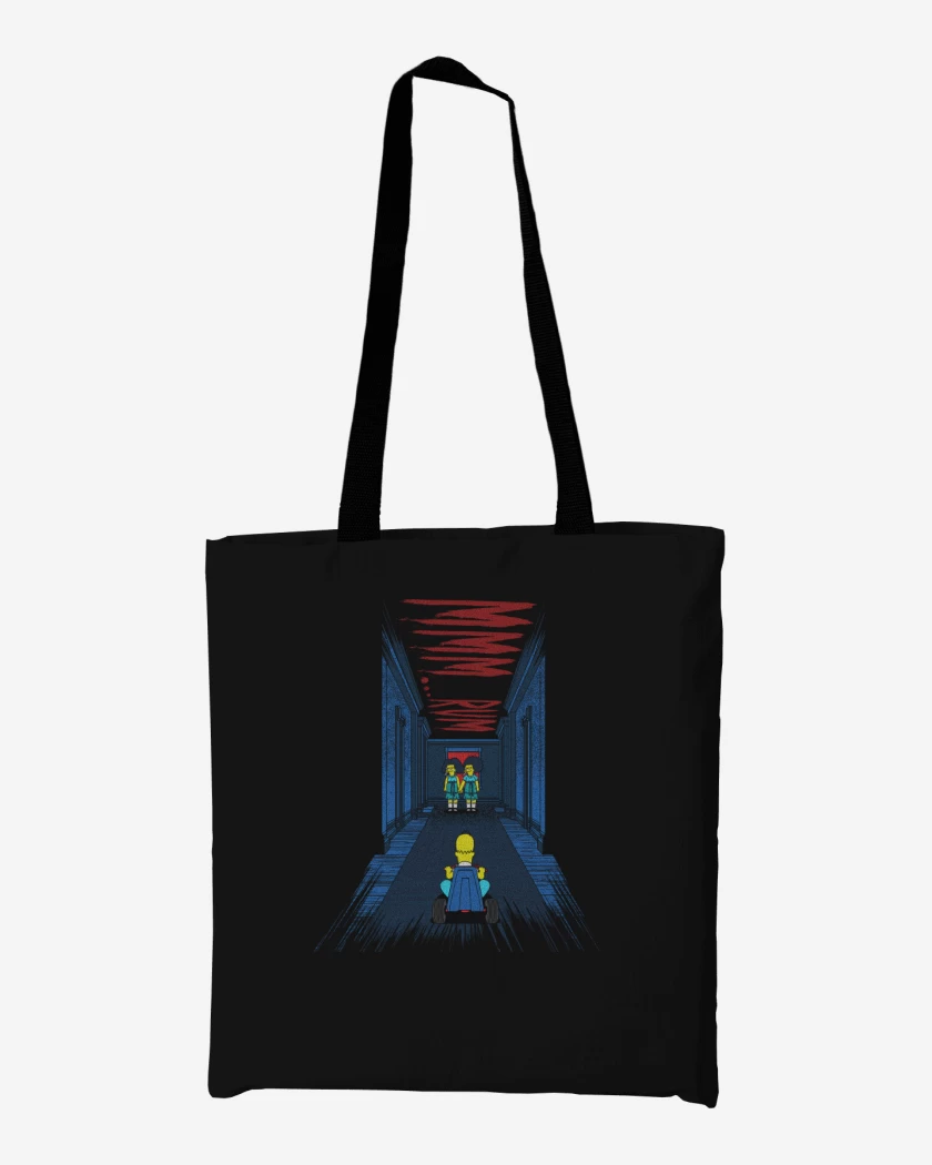 Totebag Negro de El resplandor de homero