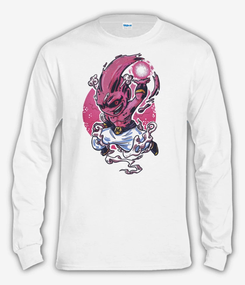 Polera manga larga Blanco de Kid buuu