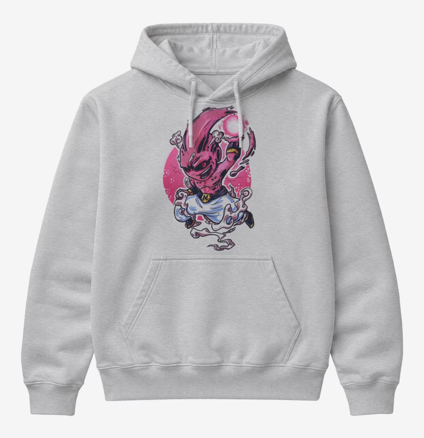 Poleron Canguro básico Gris Melange de Kid buuu