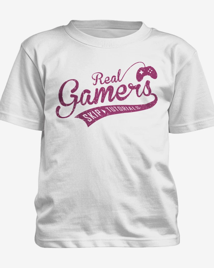 Polera de niño Blanco de Real gamer