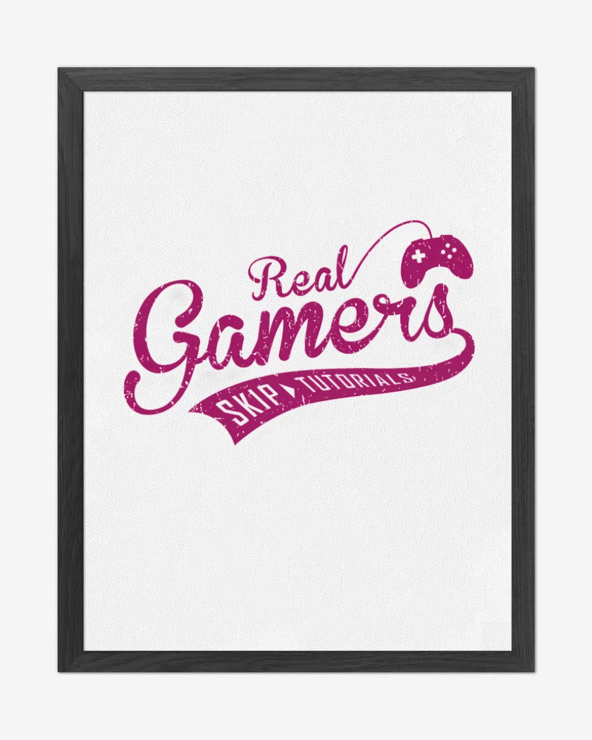 Cuadro decorativo Blanco de Real gamer
