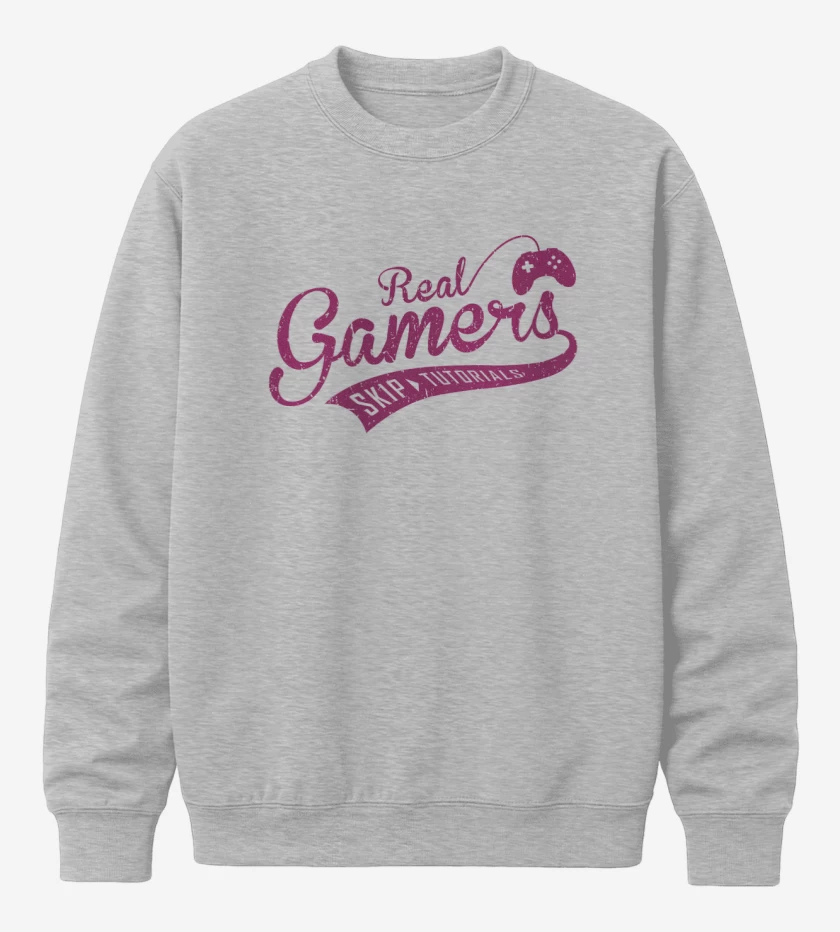 Poleron polo Gris Melange de Real gamer