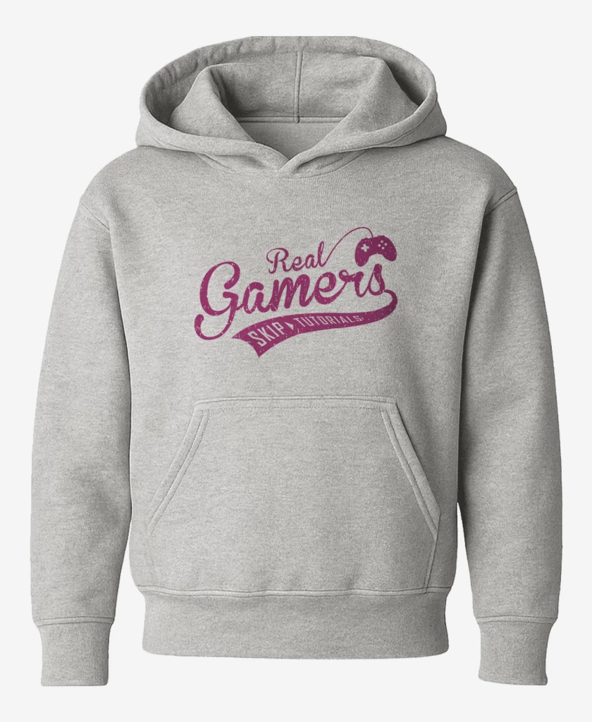 Poleron de niño Gris Melange de Real gamer