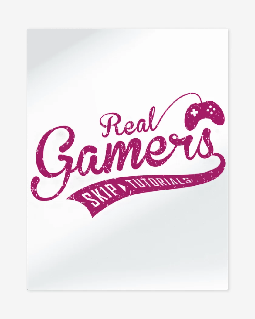 Print metalico Blanco de Real gamer