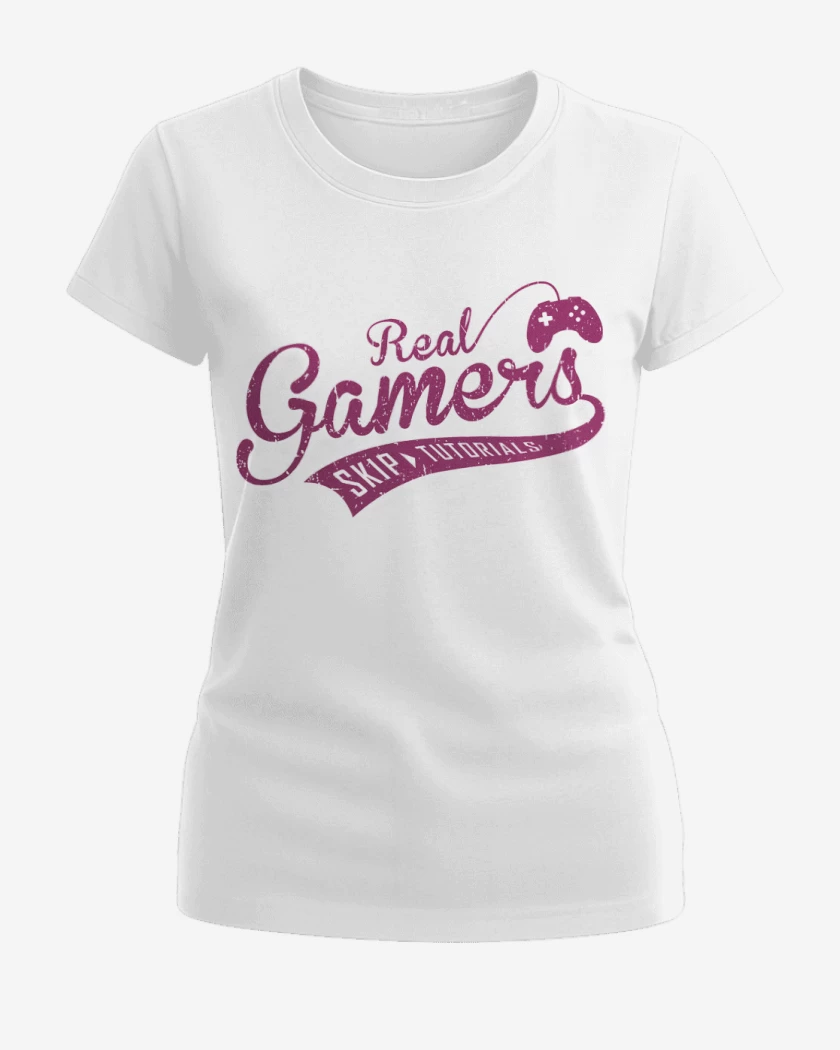 Polera de Mujer Blanco de Real gamer