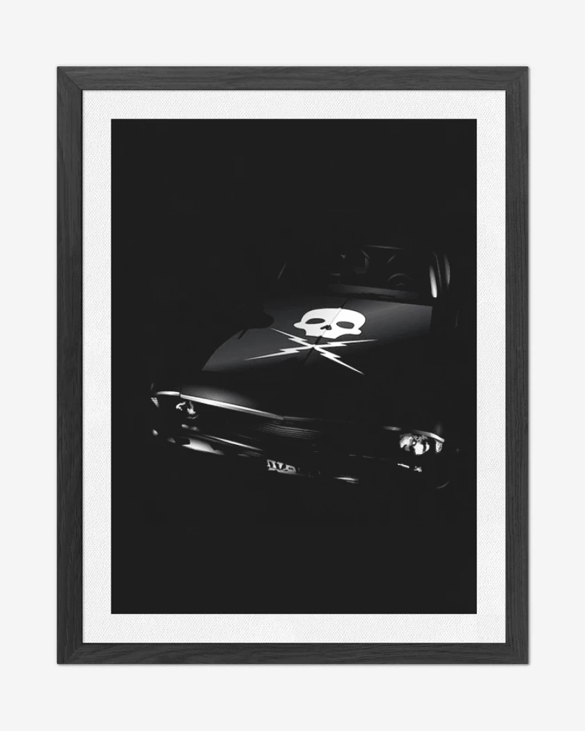 Cuadro decorativo Negro de Death proof Chevy nova