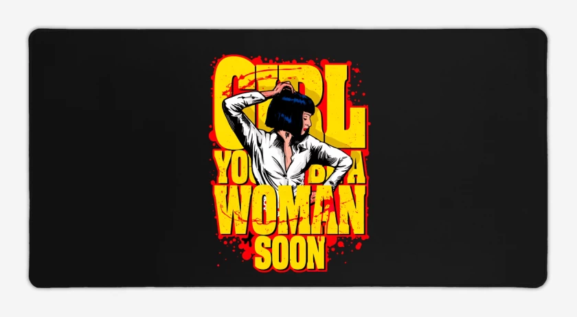 Mouse pad Gamer Girl youll be a woman soon