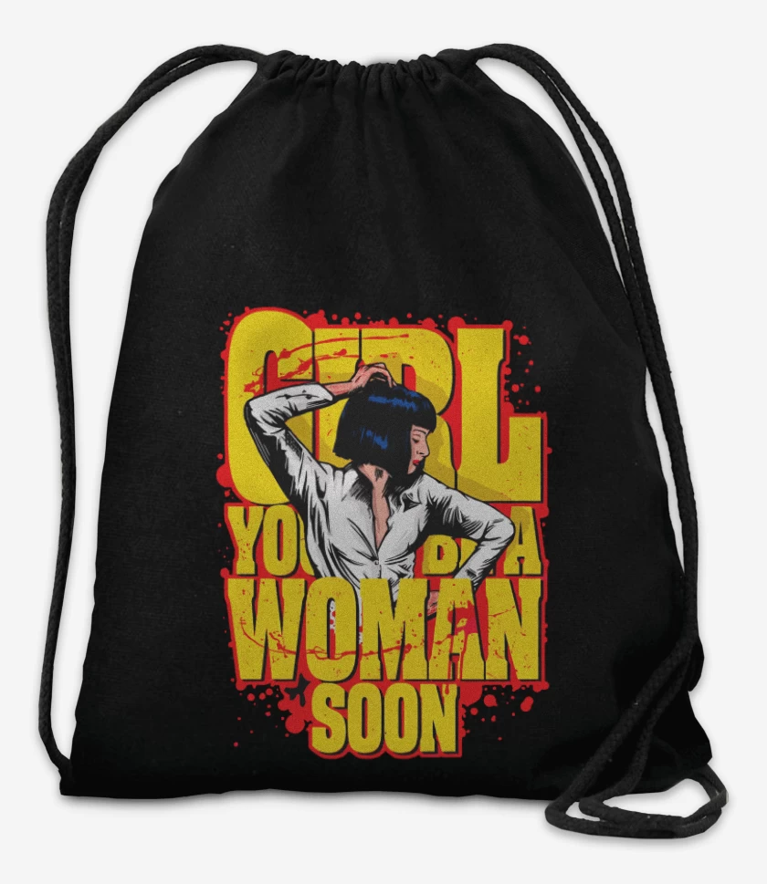 Mochila Negro de Girl youll be a woman soon