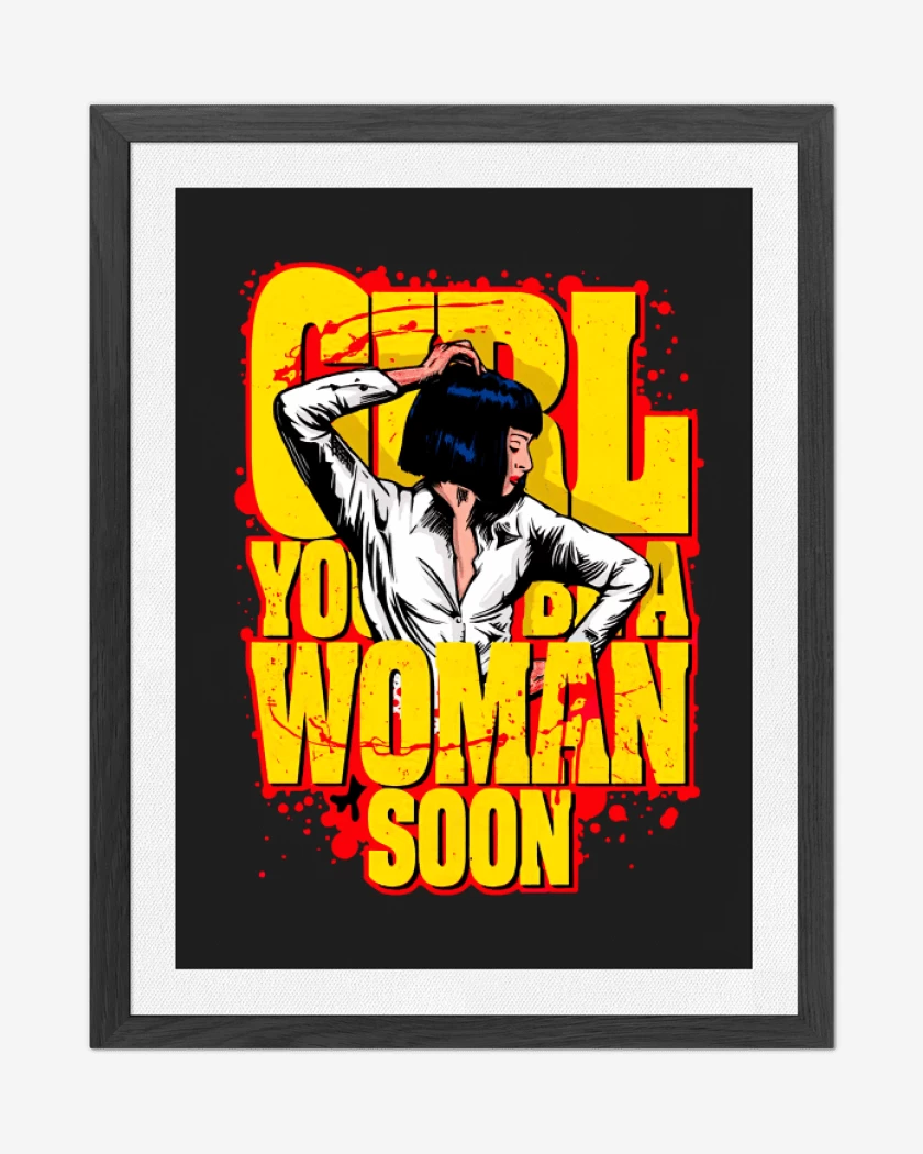 Cuadro decorativo Negro de Girl youll be a woman soon