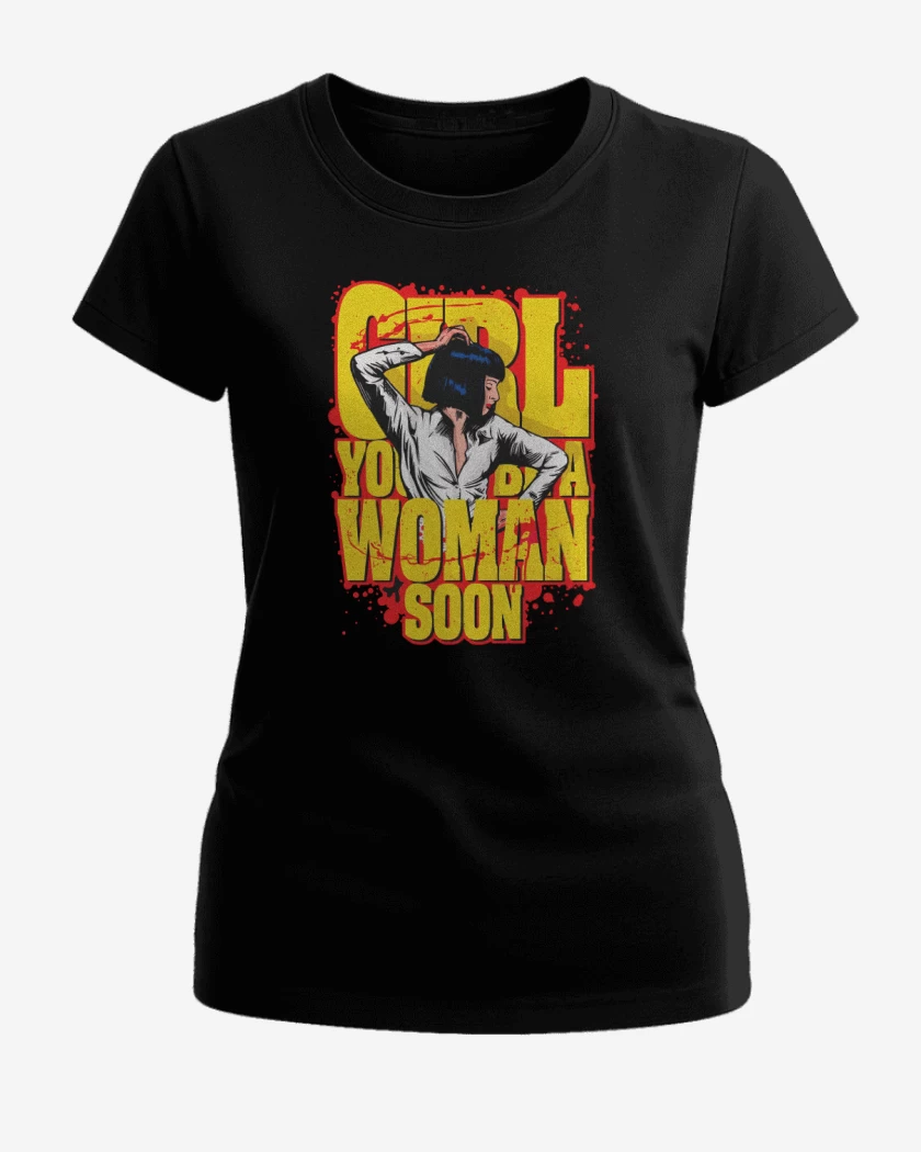 Polera de Mujer Negro de Girl youll be a woman soon